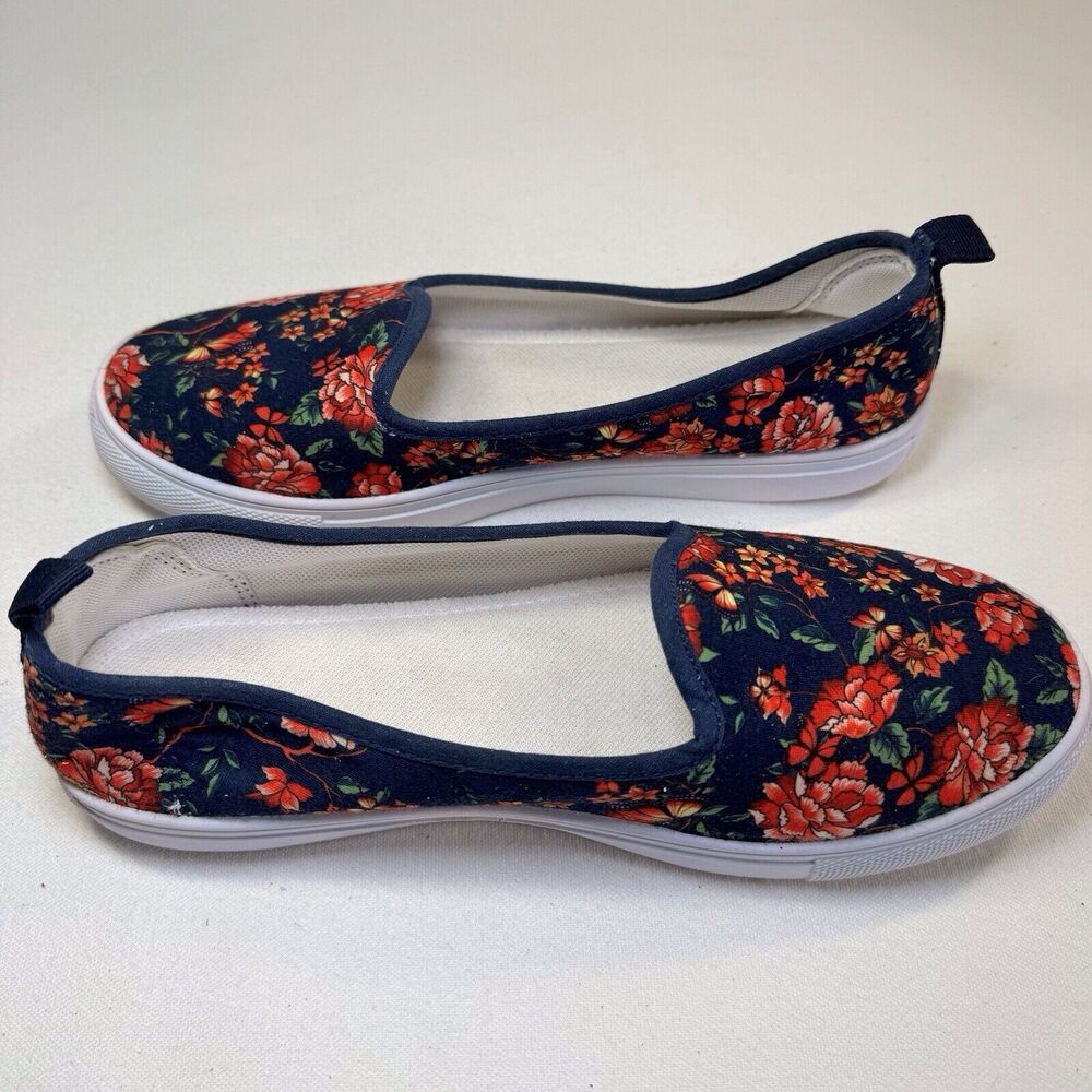 The Skyline Collection Slip-on Shoes Women's Size‎ 9 Multi-Color Floral Low Top - Picture 7 of 9